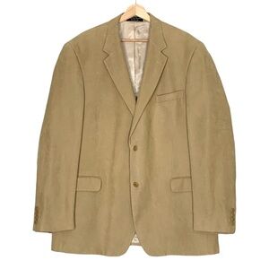 Andrew Fezza Camel Tan Sport Coat Classic Style Size 3XL Suit Jacket Blazer